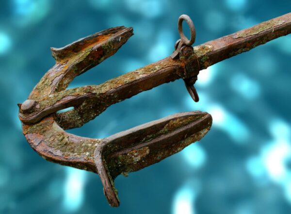 old rusty anchor