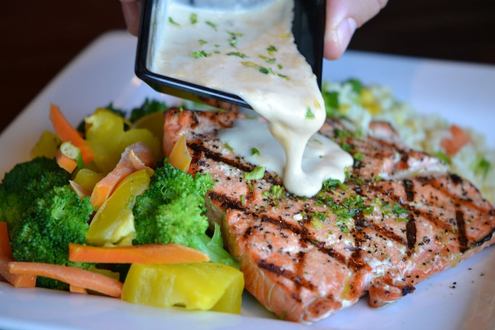 salmon dinner