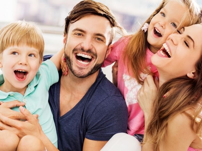 family laughing