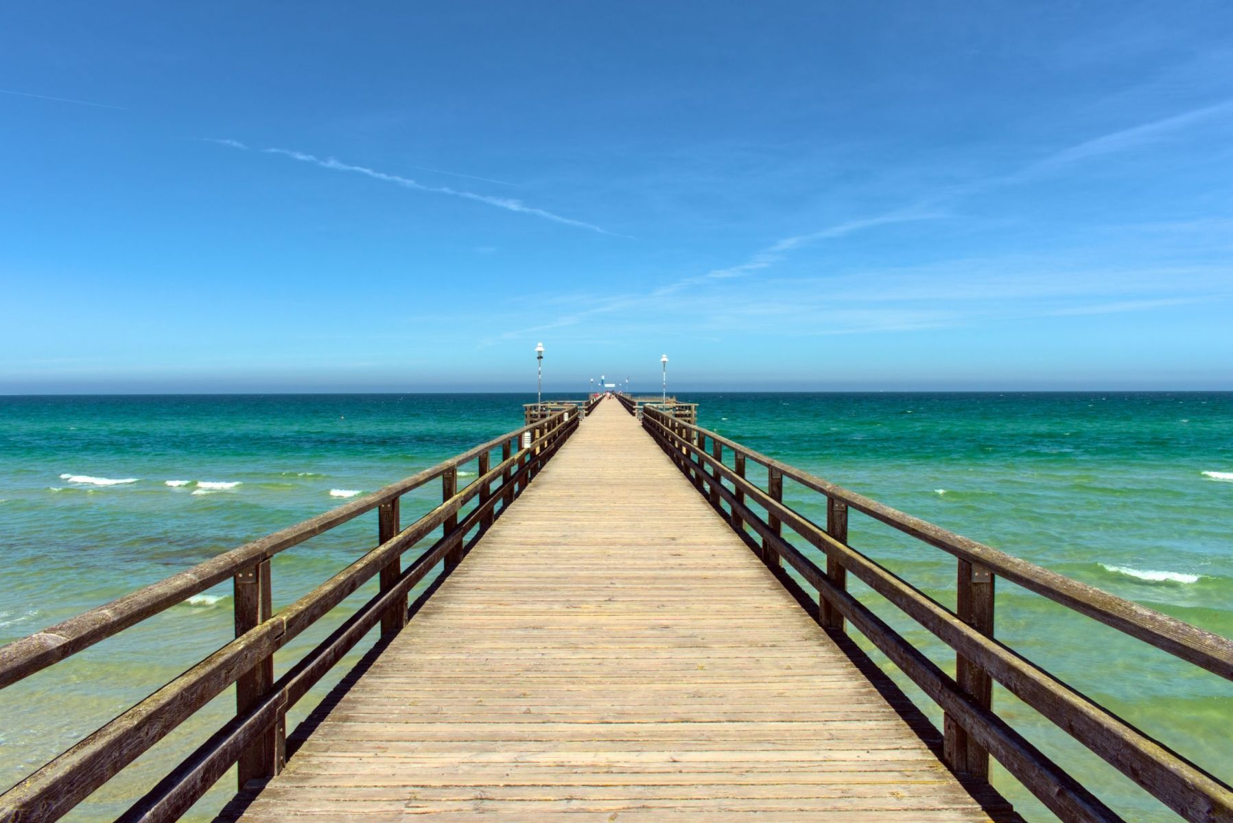 Pier on the ocean in PCB